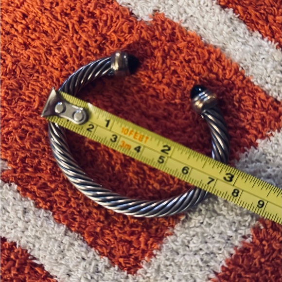 David Yurman cable knit bracelet w/black onyx - Picture 8 of 13
